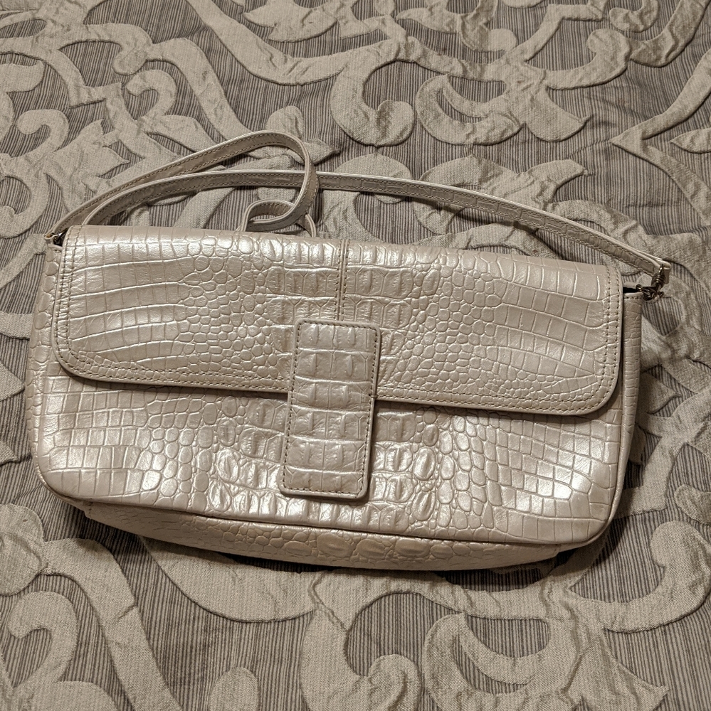 Preston & York crossbody croc. bag